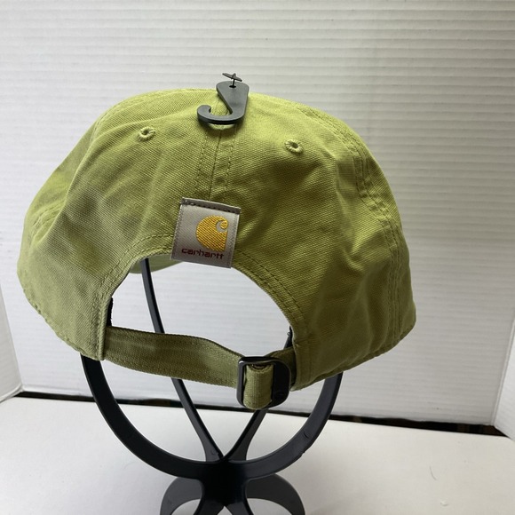 Carhartt Women's Canvas Script Graphic Baseball Cap Hat Green AH5247-W New! NWT - Picture 2 of 4